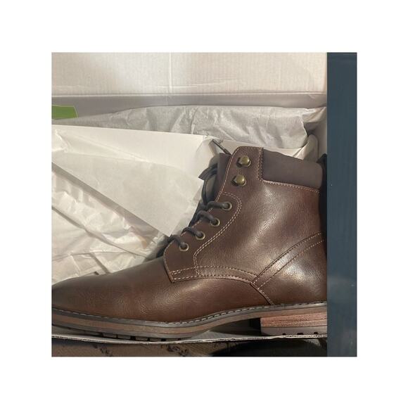 Club Room Leather Ankle Boots Tan
